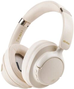 SIINDOO - Wireless Headphones With Built-In Microphone - Beige