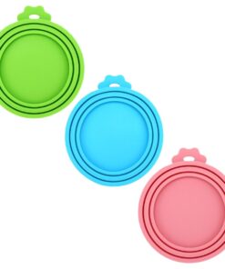 Silicone Can Lids Caps for Dog Cat Wet Food - 3 Pack