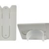 Silicone Cellphone Card Holder & Stand (White)