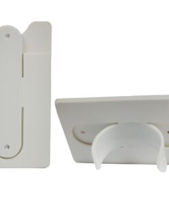 Silicone Cellphone Card Holder & Stand (White)