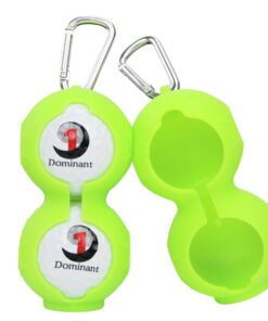 Silicone Golf Ball Protective Carrying Sleeve - Set of Two - Green