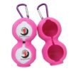 Silicone Golf Ball Protective Carrying Sleeve - Set of Two - Pink