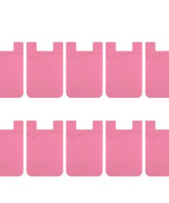 Silicone Phone Card Holder - Pack of 10 - Pink