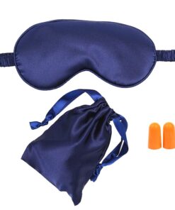 Silk Double-Side Shading EyeShade Sleeping Eye Mask-Blue