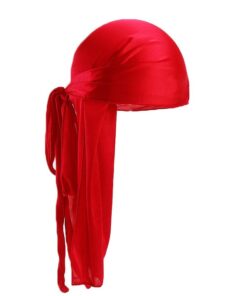 Silky Durag - Red, White