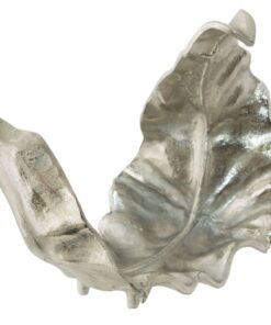 Silver Metal Leaf Ornament