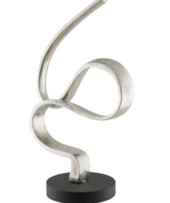 Silver Metal Wavy Ornament