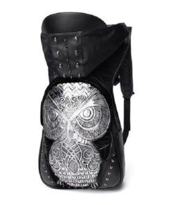 Silver Unique Back Pack with Hoodie