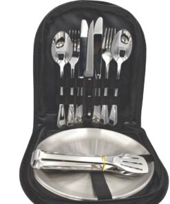 Silverware Cutlery Set for Picnic or Camping (10 Piece for 2)