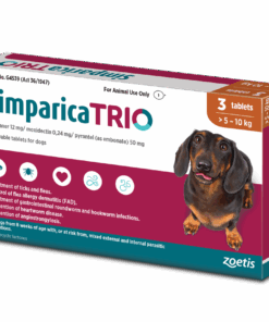 Simparica Trio 5.1 - 10kg (Ticks, Fleas and Deworming)