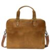 Simplistic Genuine Leather Laptop Bag | 11" - 13" - Pecan
