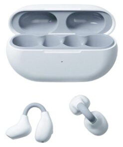 SIMSONLAB- Wireless Sound Isolation Earbuds With Elastic Design- White Grey