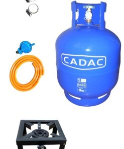 Single gas burner with Regulator Set and Cadac Cylinder - 9 kg