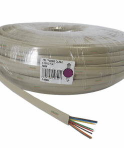 SiRCONY Telephone FLAT cable (100M) 8 core IVORY