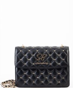 Sissy Boy: Born to shine Quilted Diamante And Stud Bag