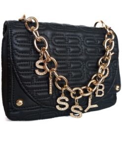 Sissy Boy Clutch Control Charm Crossbody Bag Black
