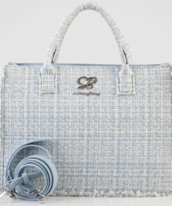 Sissy Boy - Love Me Blue Boucle Tote Bag