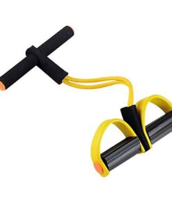 Sit-up Pedal Resistance Bands For Workout Tummy Training-Yellow