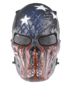 Sixteen10 Airsoft Tactical Skull Full Face Mask with Mesh for Adult 50Â·65cm - Captain
