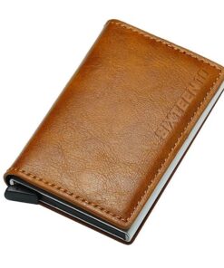 SIXTEEN10 Credit Card Pop Up Wallet - Light Brown