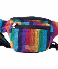 SKA 3-Zip Stripe Moonbag - Rainbow