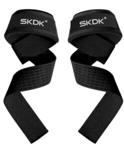 SKDK - Lifting Wrist Straps for Weightlifting and Strength Training - Black