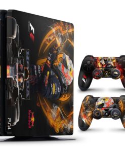 SkinNit Decal Sticker Skin for PS4 Slim: Formula 1