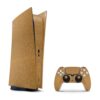 SkinNit Decal Sticker Skin For PS5 Digital (No Disk): HoneyComb Gold (Textured)