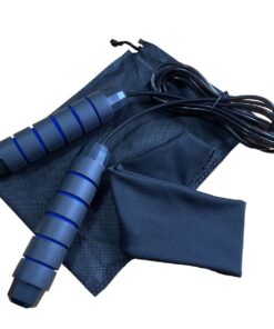 Skipping Rope For Gym Set-Adjustable Jump Rope For Exercise, Headband & Bag