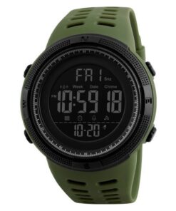 SKMEI 1251 Analog Digital 5ATM Waterproof Sports Watch - Army Green