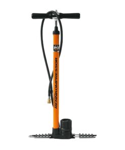 SKS Bike Floor Pump Rennkompressor Brass Push-On Valve Orange