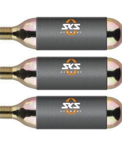 SKS Co2 Gas Cartridge: Threaded For Use With Airgun Bicycle Pump 16g x 3