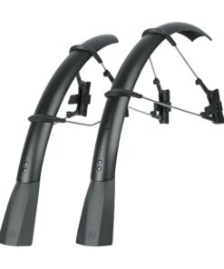 SKS Mudguards: Quick-Release Long and Wide Raceblade Pro XL Matt Black Set
