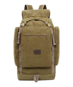 Skywalker Canvas Camping Bag, Backpack- 55Liter - Khaki