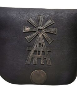 Skywalker Ladies Faux Crossbody Sling Bag - Black