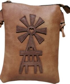 Skywalker Ladies  Faux Small Crossbody Sling Bag - Khaki