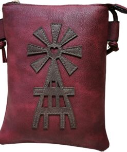 Skywalker Ladies  Faux Small Crossbody Sling Bag - Red