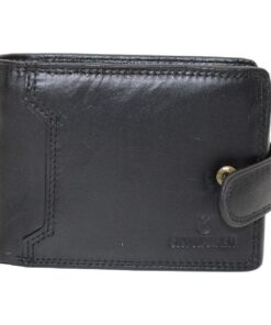 Skywalker Men's Genuine Leather Bi-fold Wallet - Black