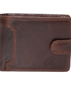 Skywalker Men's Genuine Leather Bi-fold Wallet - DarkBrown