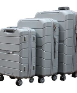 Skywalker Unbreakable Travel Luggage 3 Piece Suitcases - Light Grey
