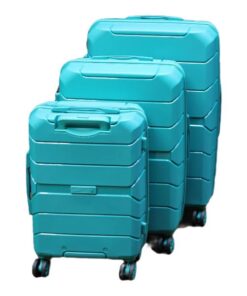 Skywalker Unbreakable Travel Luggage 3 Piece Suitcases - turquoise