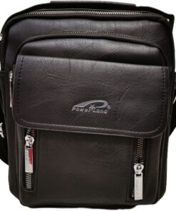 Skywalker Unisex Faux Leather Sling Bag - Black