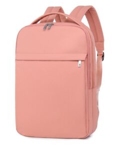 Sleek Compact Backpack - For Laptop, Travel or Everyday Use - Pink