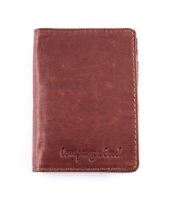Sleek Flip Wallet - Ruby