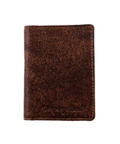 Sleek Flip Wallet - Rust