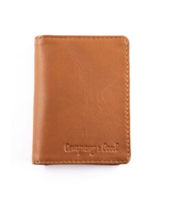 Sleek Flip Wallet - Tan
