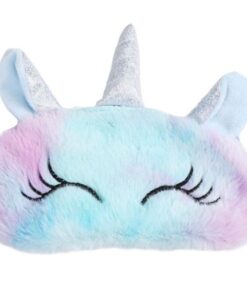 Sleep Mask - Unicorn - Light Blue Ears