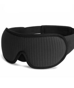 Sleeping Eye Mask Soft Sleeping Aid Blackout Blindfold Travel Eyeshade - Black