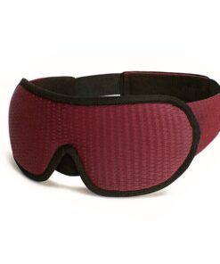 Sleeping Eye Mask Soft Sleeping Aid Blackout Blindfold Travel Eyeshade - Red