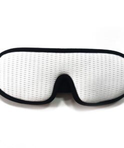 Sleeping Eye Mask Soft Sleeping Aid Blackout Blindfold Travel Eyeshade - White